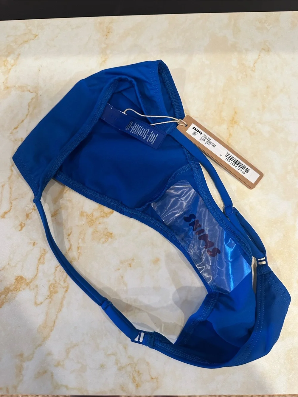 SKIMS String Bikini Bottom cobalt